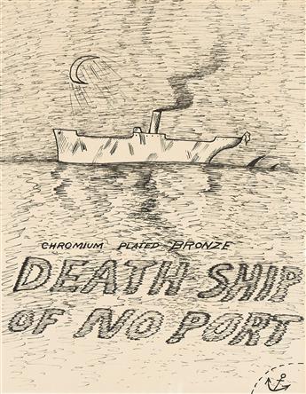 HORACE CLIFFORD WESTERMANN (1922 - 1981) Death Ship of No Port, (Sketch for Sculpture).                                                          